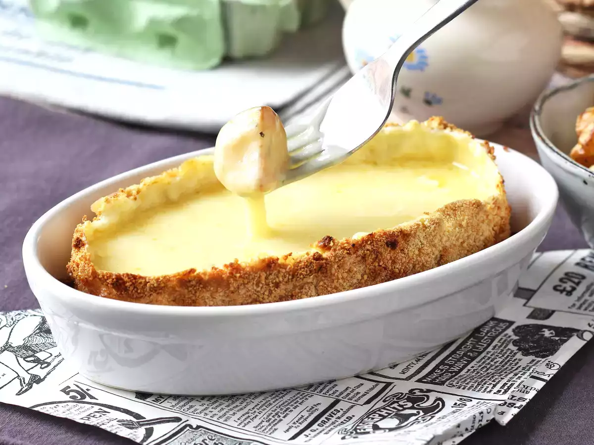Breaded Caprice des dieux cheese with potatoes, the viral recipe cooked with airfryer - photo 6