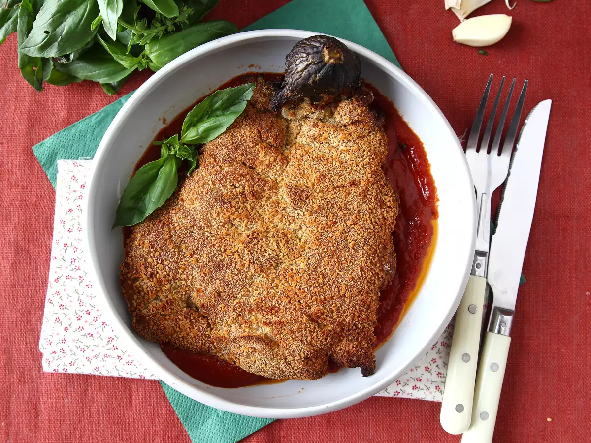 Breaded eggplant, vegetarian Milanese style - air fryer cooking - photo 2
