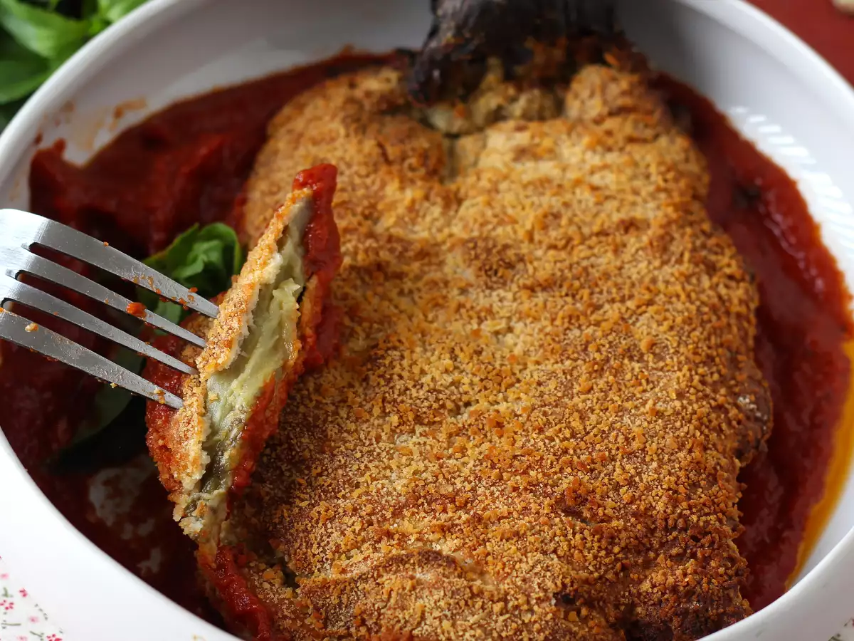 Breaded eggplant, vegetarian Milanese style - air fryer cooking - photo 5