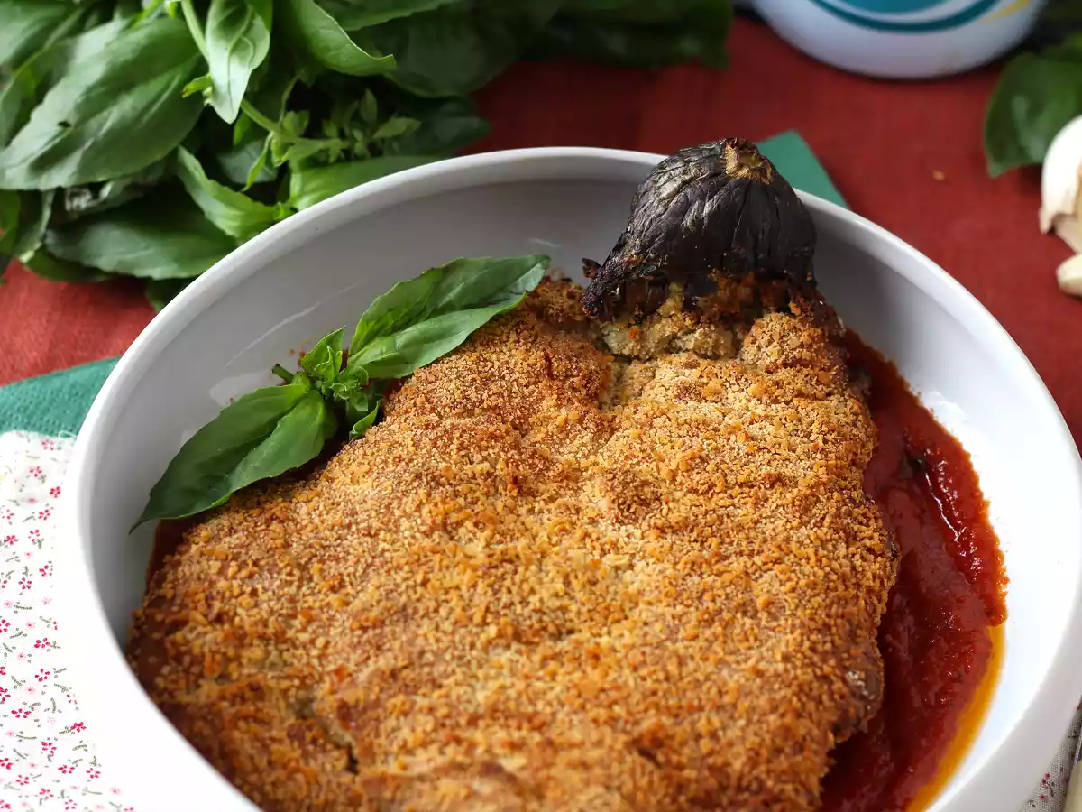 Breaded eggplant vegetarian milanese style - airfryer cooking - photo 6