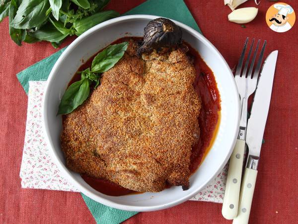 Breaded eggplant vegetarian milanese style - airfryer cooking - photo 2