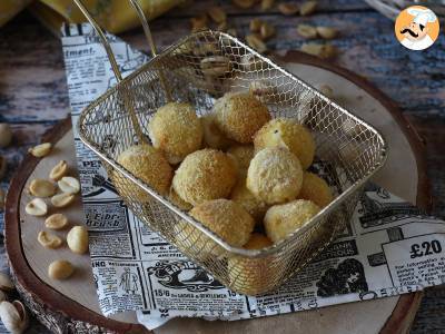 Breaded mozzarella balls in air fryer