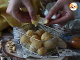 Breaded mozzarella balls in air fryer, photo 3