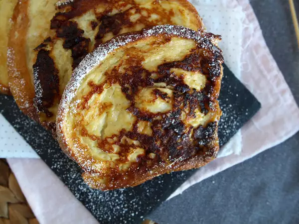 Recipe Brioche french toast, soft and crispy