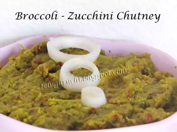 Easy broccoli and zucchini chutney recipe for meal prep