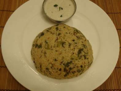 Broken Wheat Spinach Pongal / Godhumai Rava Keerai Pongal