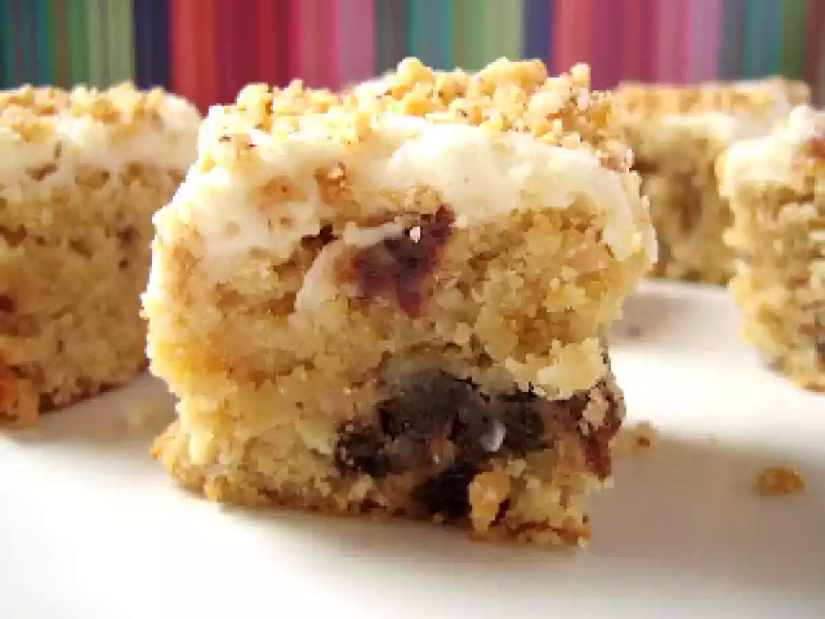 Brown Butter Fig Nut Blondies with Eggnog Buttercream Frosting - photo 2
