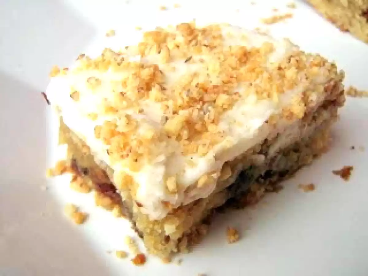 Brown Butter Fig Nut Blondies with Eggnog Buttercream Frosting - photo 3