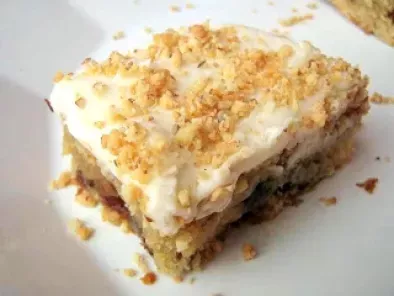 Brown Butter Fig Nut Blondies with Eggnog Buttercream Frosting - photo 3