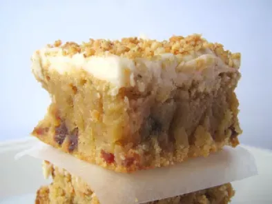 Brown Butter Fig Nut Blondies with Eggnog Buttercream Frosting - photo 4