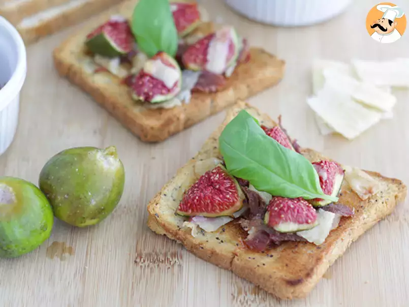 Bruschetta with figs, parmesan and Proscuitto - Video recipe !, photo 1