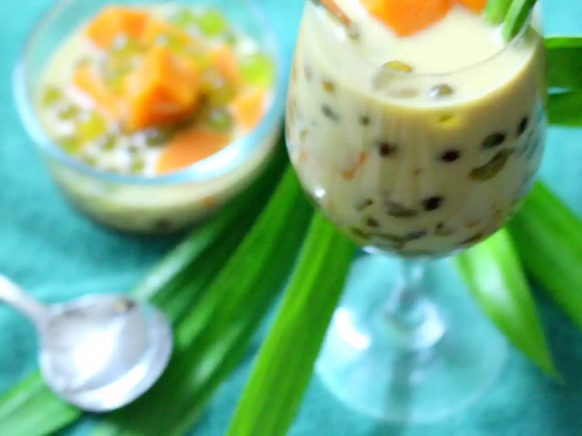 Bubur Cha Cha (Sweet Potato And Sago In Coconut Milk) - photo 2