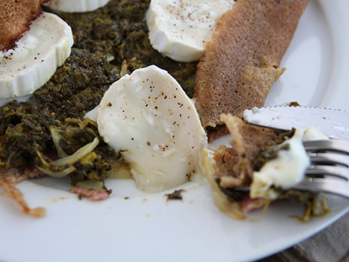 Buckwheat galette spinach and goat cheese - photo 2