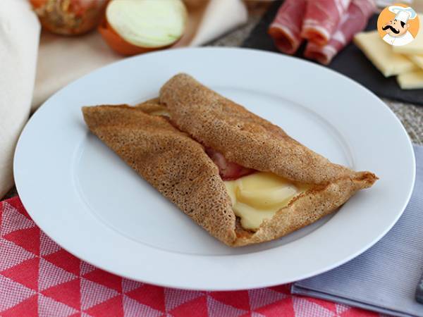 Buckwheat galette with raclette cheese