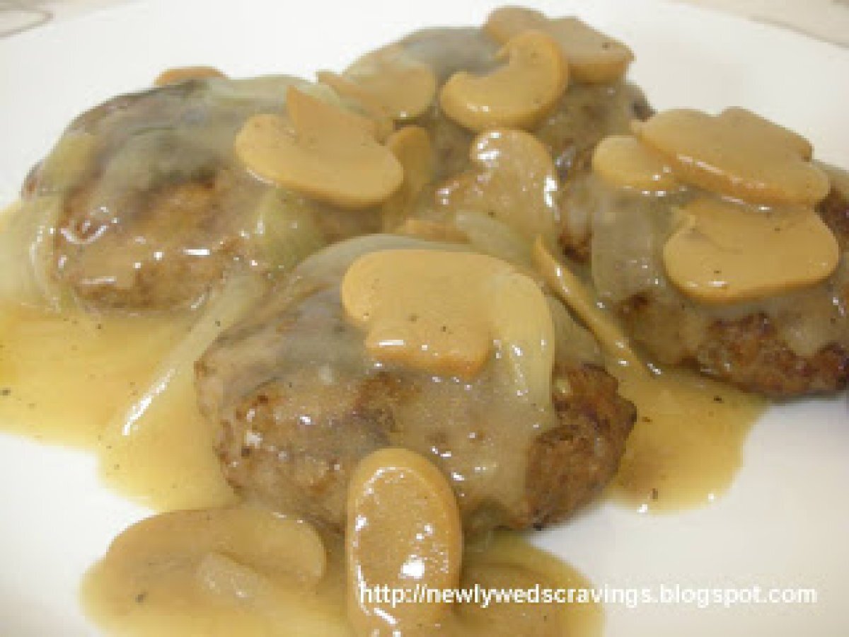 Burger Steak and Mashed Potato