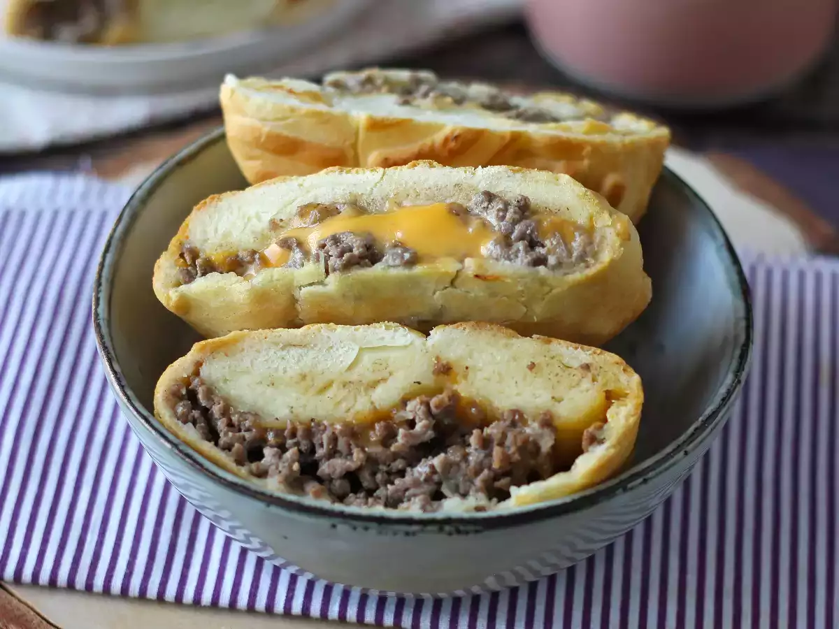 Burger-style Air fryer stuffed buns: ideal for a quick and tasty dinner - photo 6