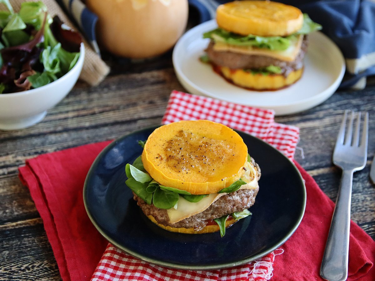 Butternut burgers (without bread!)