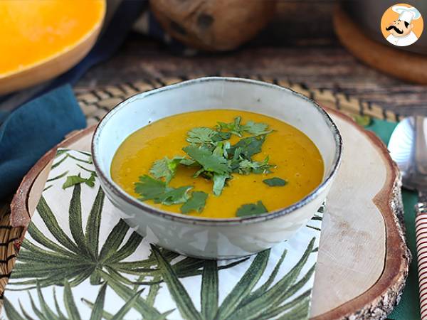 Butternut squash and red lentil soup