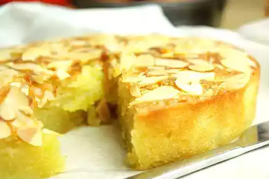 Buttery almond and coconut cake recipe