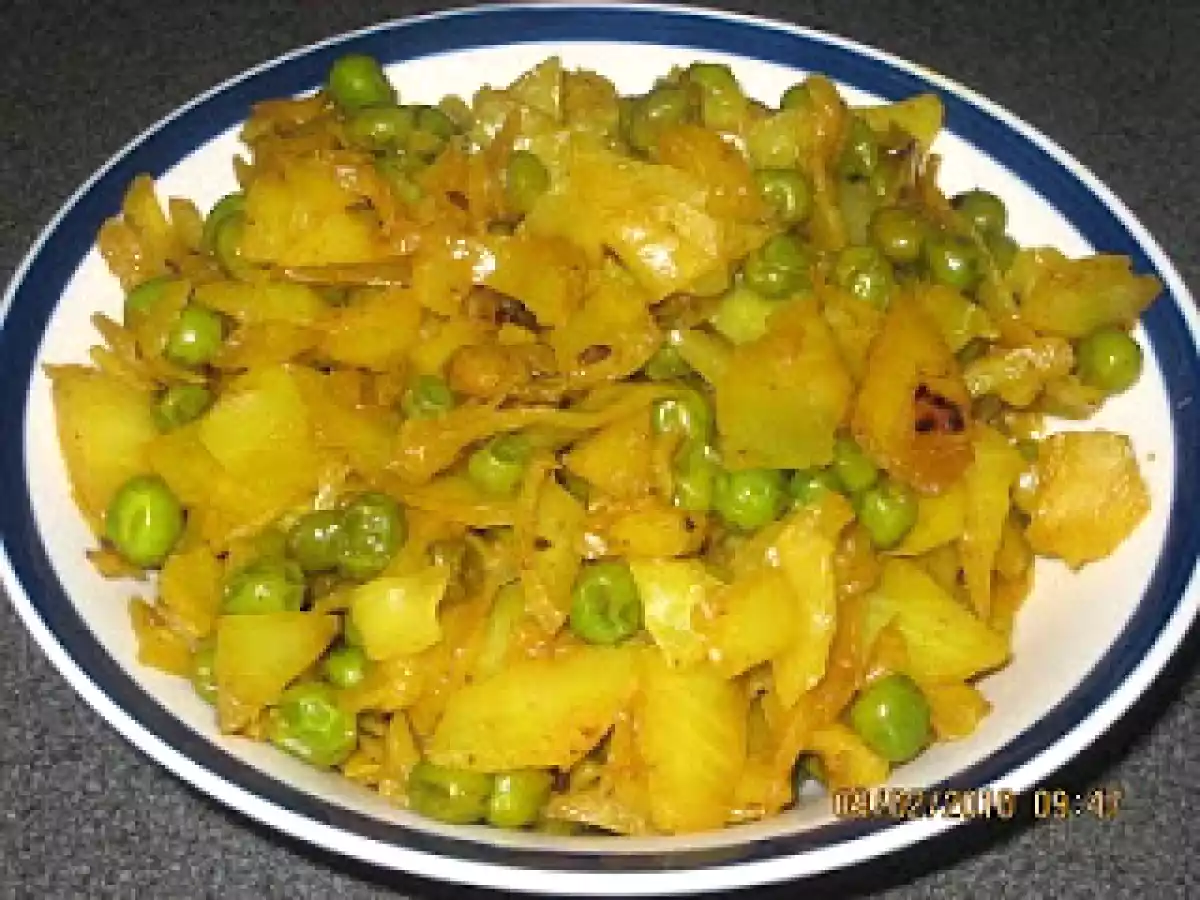 Cabbage and Peas Vegetable