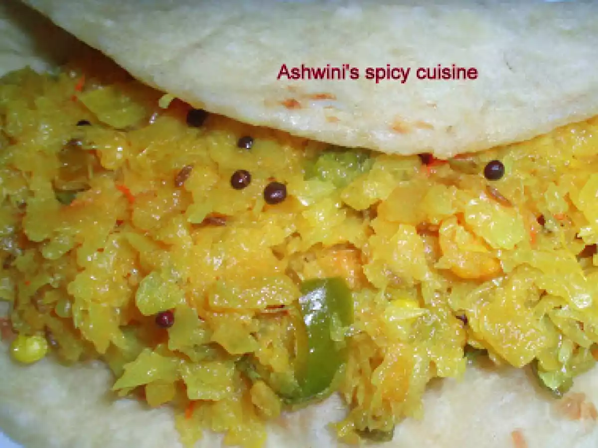 Cabbage Poriyal