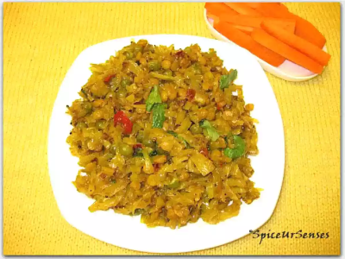 Cabbage Sabji (Band Gobi Stir Fry ) - photo 3