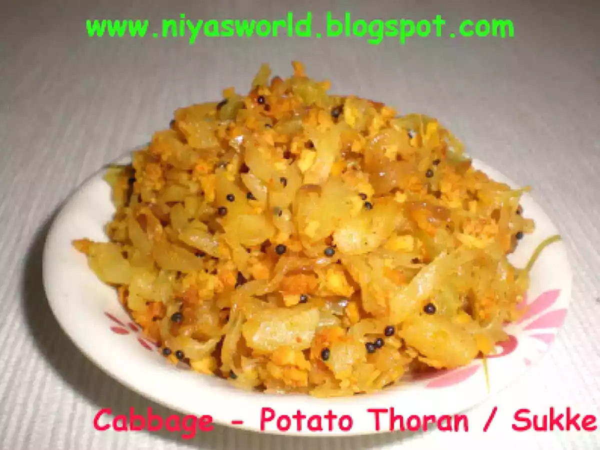 Cabbage Sukke / Cabbage Thoran