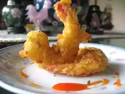 Battered prawns recipe with sweet and sour sauce