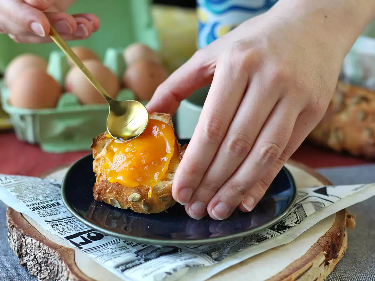 Candied egg yolks with air fryer to spread on a toast! - photo 4
