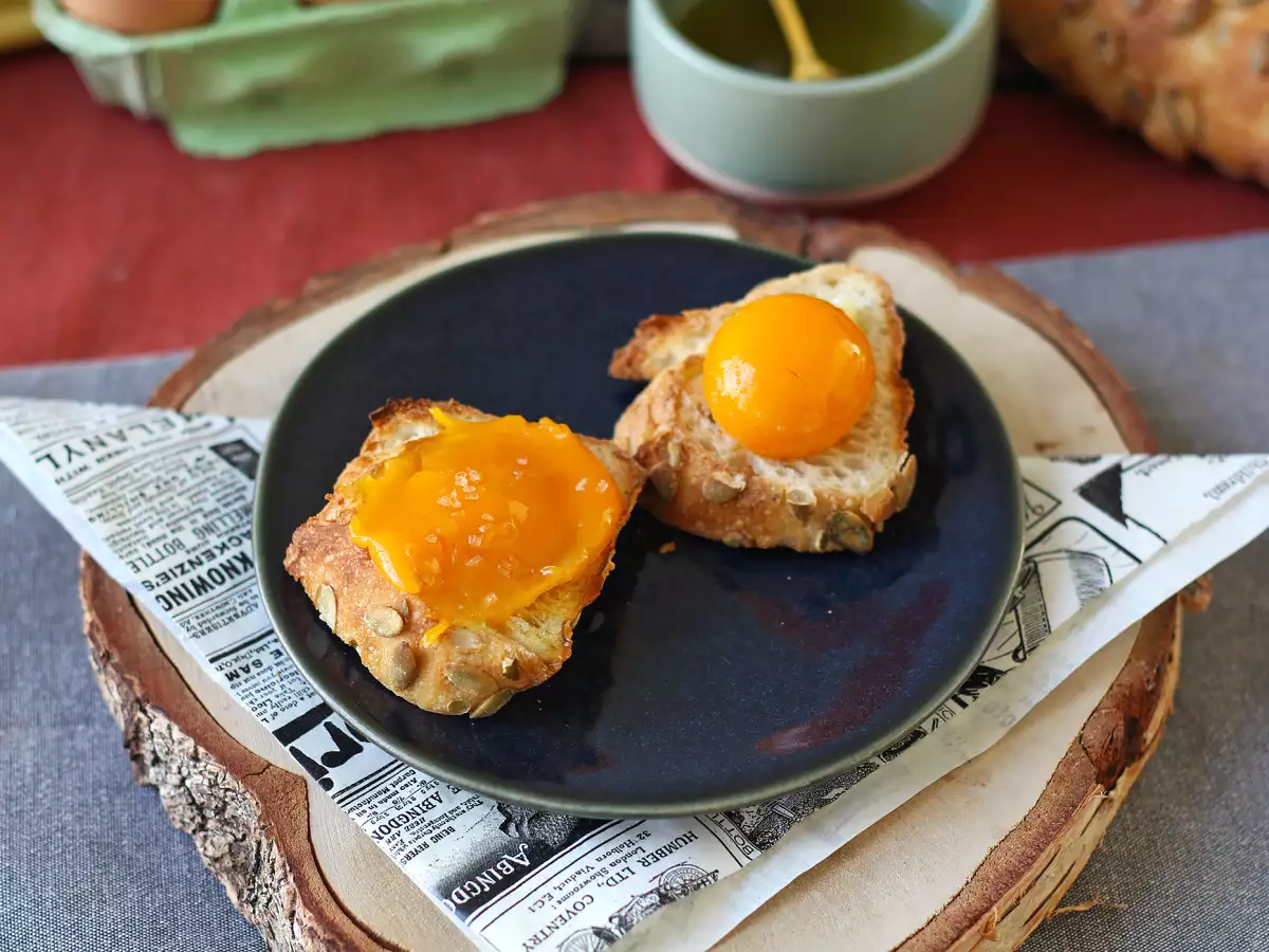 Candied egg yolks with air fryer to spread on a toast! - photo 7