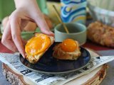 Candied egg yolks with airfryer to spread on a toast!, photo 1