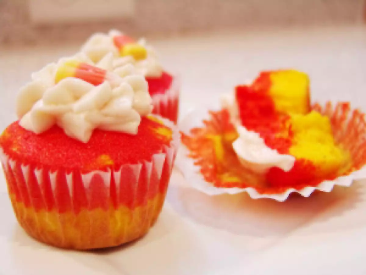 Candy Corn Cupcakes