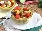 Cantaloupe salad in a cantaloupe, photo 2