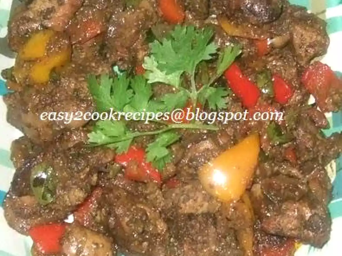 CAPSICUM FLAVOURED CHICKEN LIVER GRAVY
