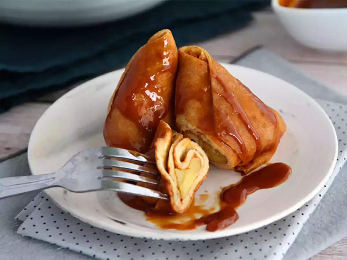 Caramelized Apple Crêpe Samosas - photo 3