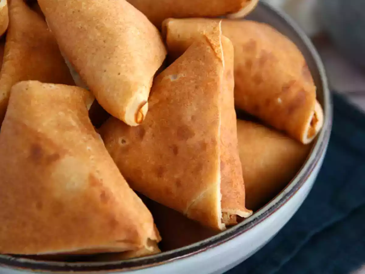 Caramelized apple crepes samosas - photo 4