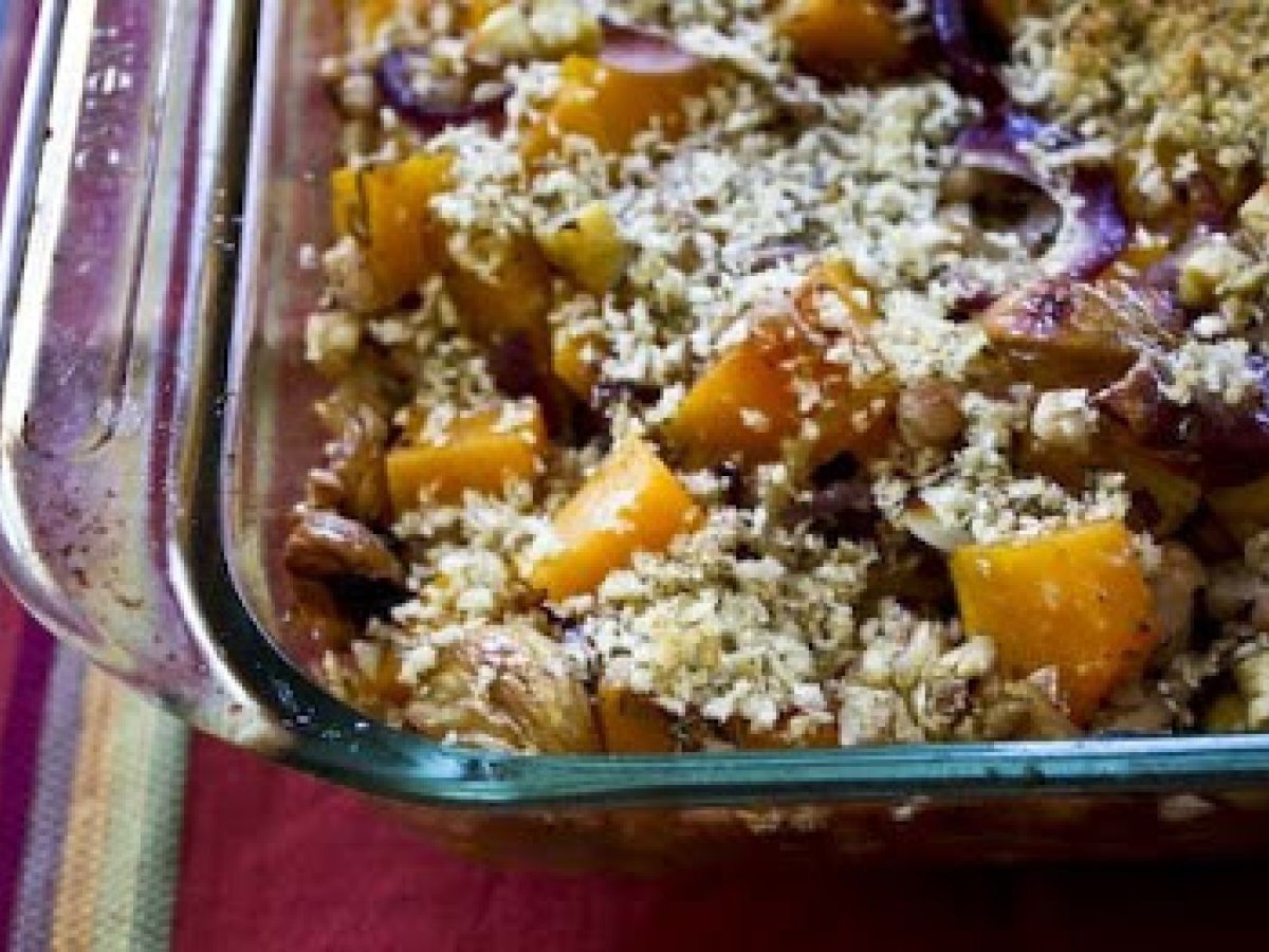 Caramelized Onion Butternut Squash Roast with Chestnuts - photo 3