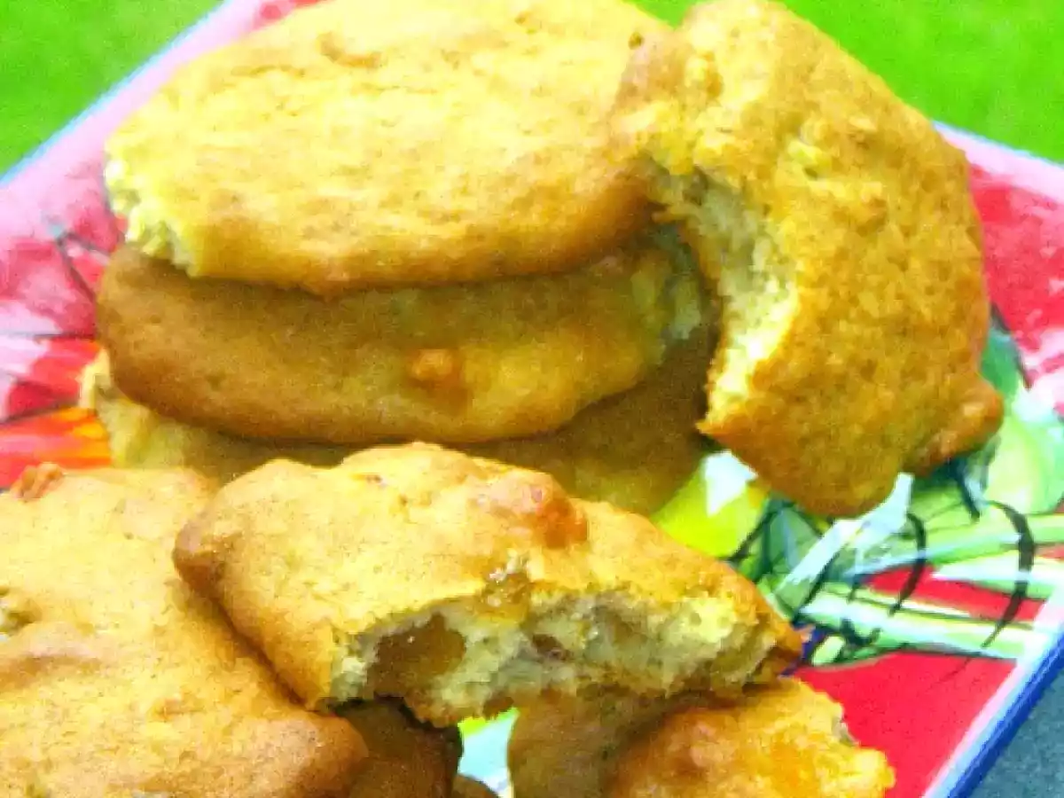Caribbean Muffin Top Banana Cookies
