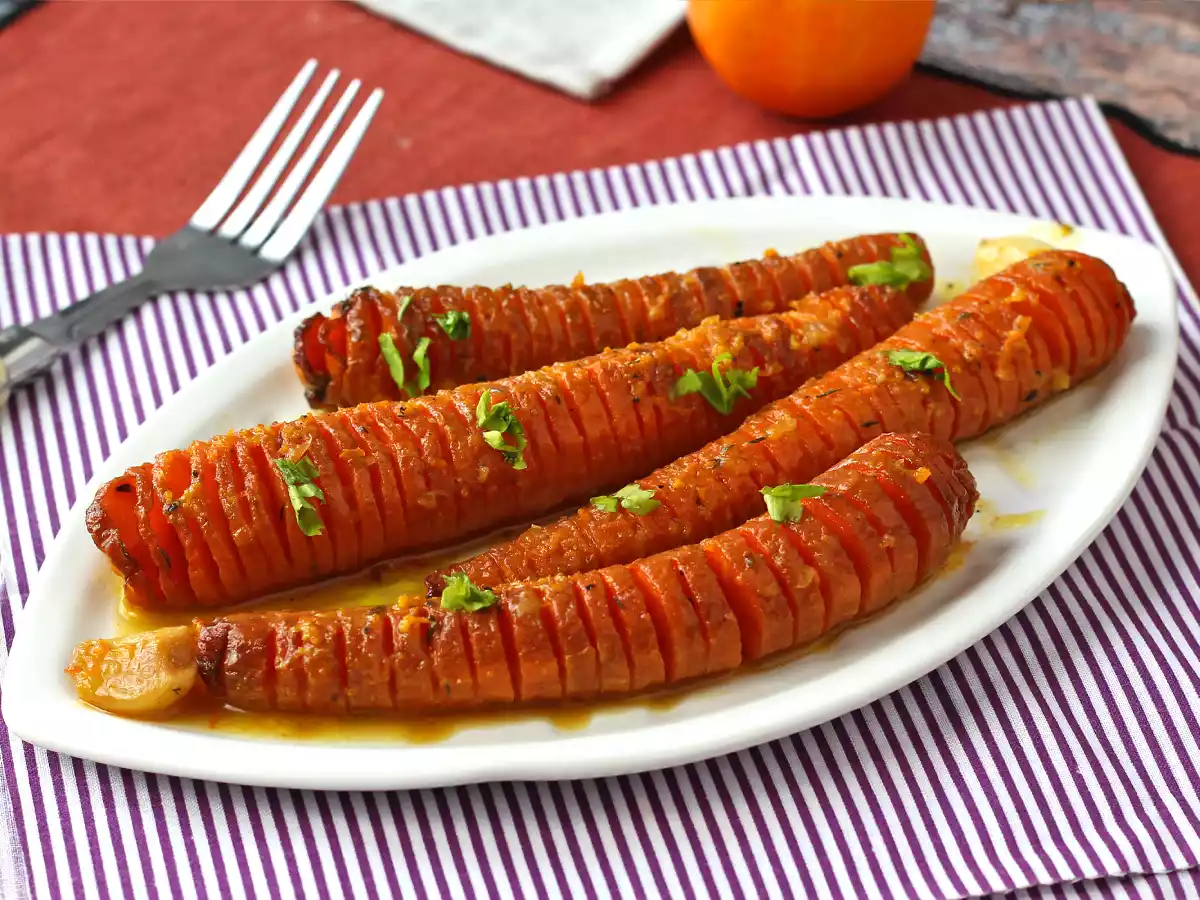 Carrot in honey and clementine sauce - photo 3