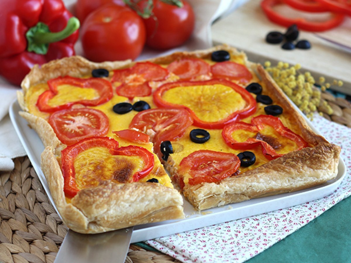 Carrot quiche with tomato and pepper - photo 3