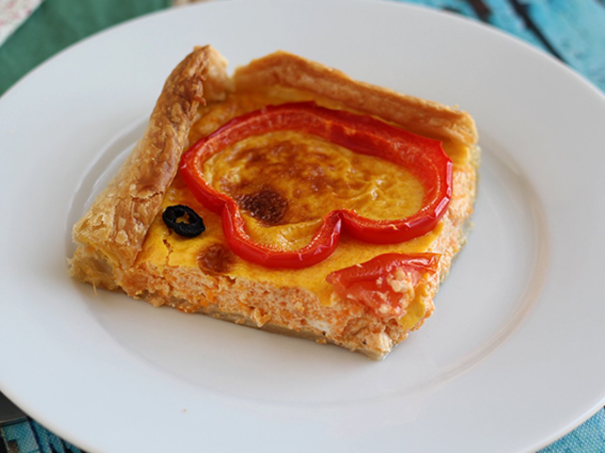 Carrot quiche with tomato and pepper - photo 4