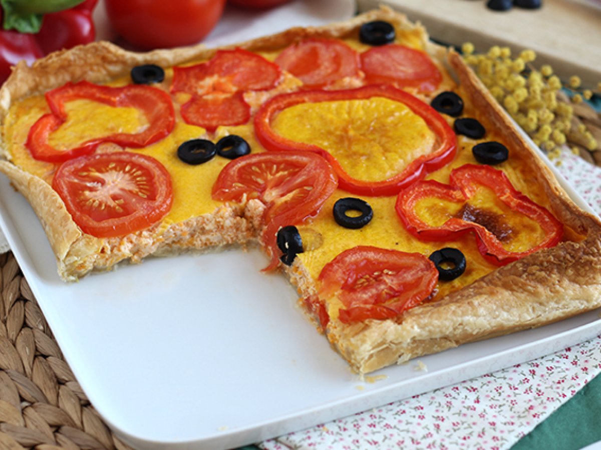 Carrot quiche with tomato and pepper - photo 5