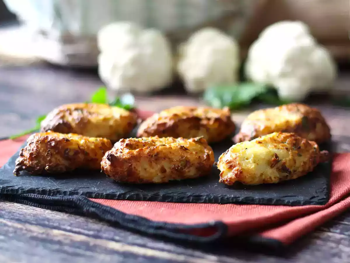 Cauliflower croquettes in airfryer: the economical and vegetarian recipe