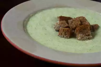 Celery, cashew & sherry soup recipe - easy & tasty dinner