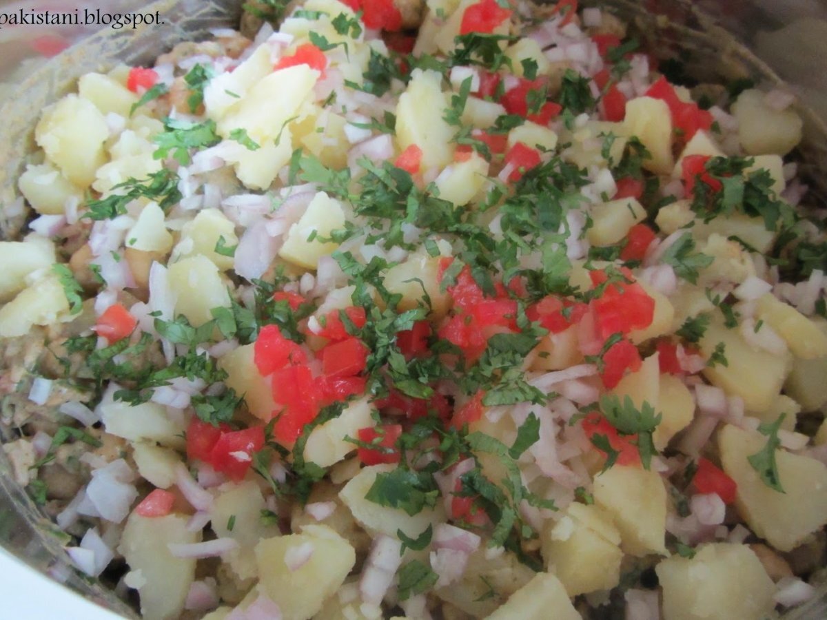 Chana Chaat ( white chickpeas salad) - photo 9