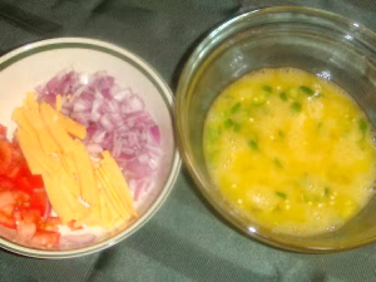 Cheese Egg Omelette with a Side of Fried Potatoes - photo 2