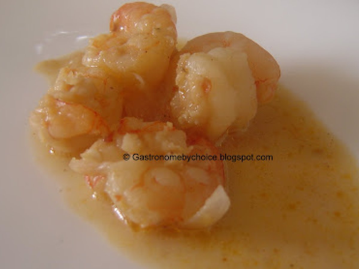 Chemmeen Mapas (Kerala Prawn Curry with coconut milk)