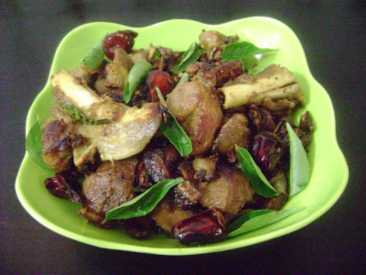 Chettinadu Style Mutton Chukka ( Uppu Kari )