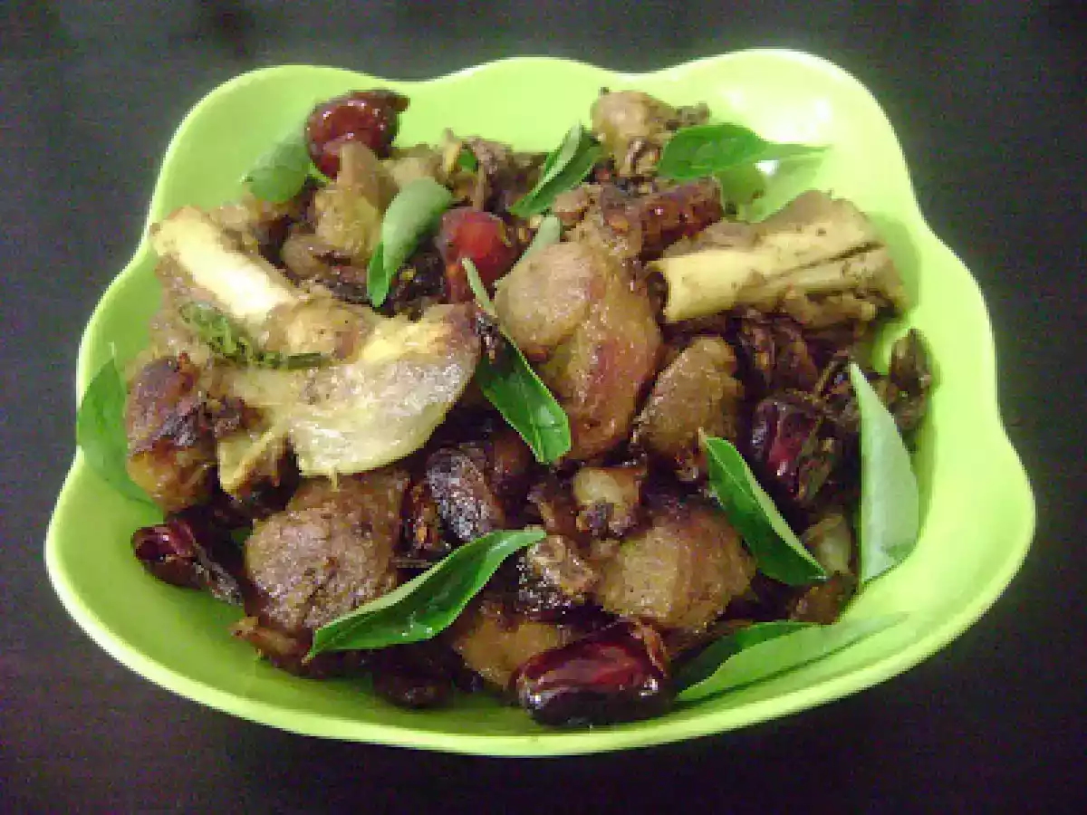 Chettinadu Style Mutton Chukka ( Uppu Kari )