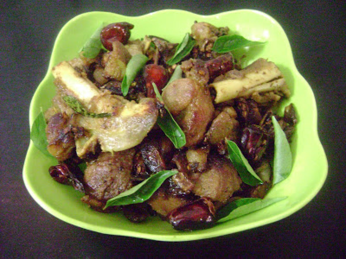 Chettinadu Style Mutton Chukka ( Uppu Kari ) - photo 2